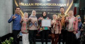 Pemerintah kota Bandar Lampung Raih Penghargaan Kota Layak Anak 2025
