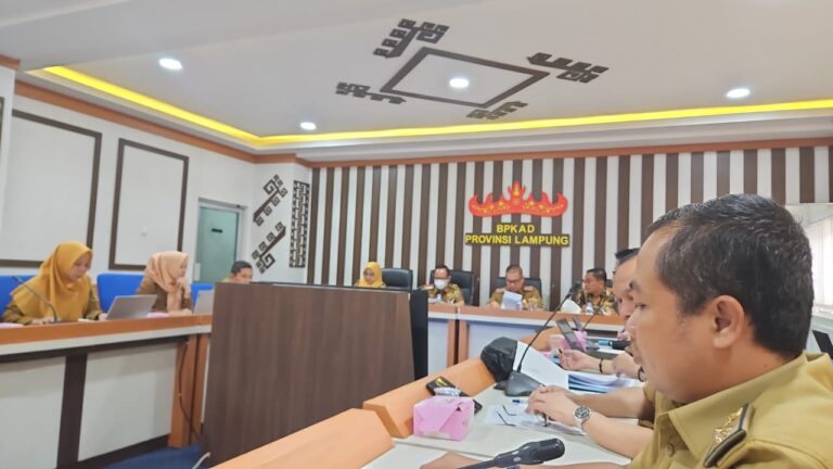 BPKAD Lampung Gelar Rapat Evaluasi Raperda Perubahan APBD Tahun Anggaran 2025