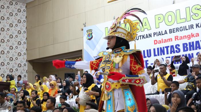 Lampung Timur Kembali Juara Perlombaan Polisi Cilik, Raih Trofi Kelima